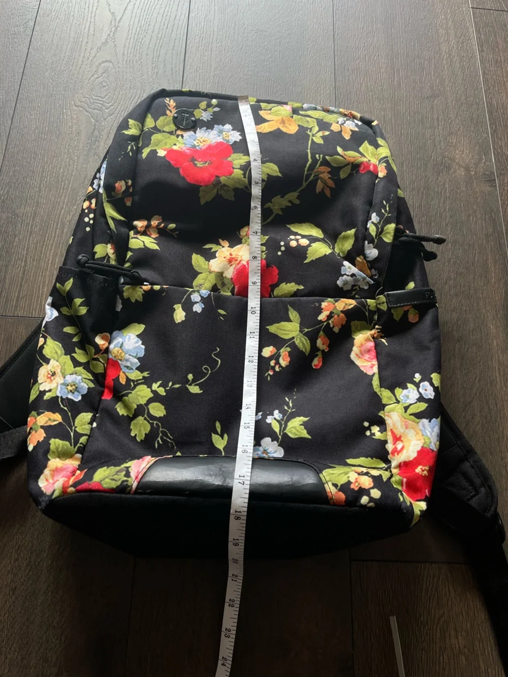 Focused Space Tropical Floral Print Backpack